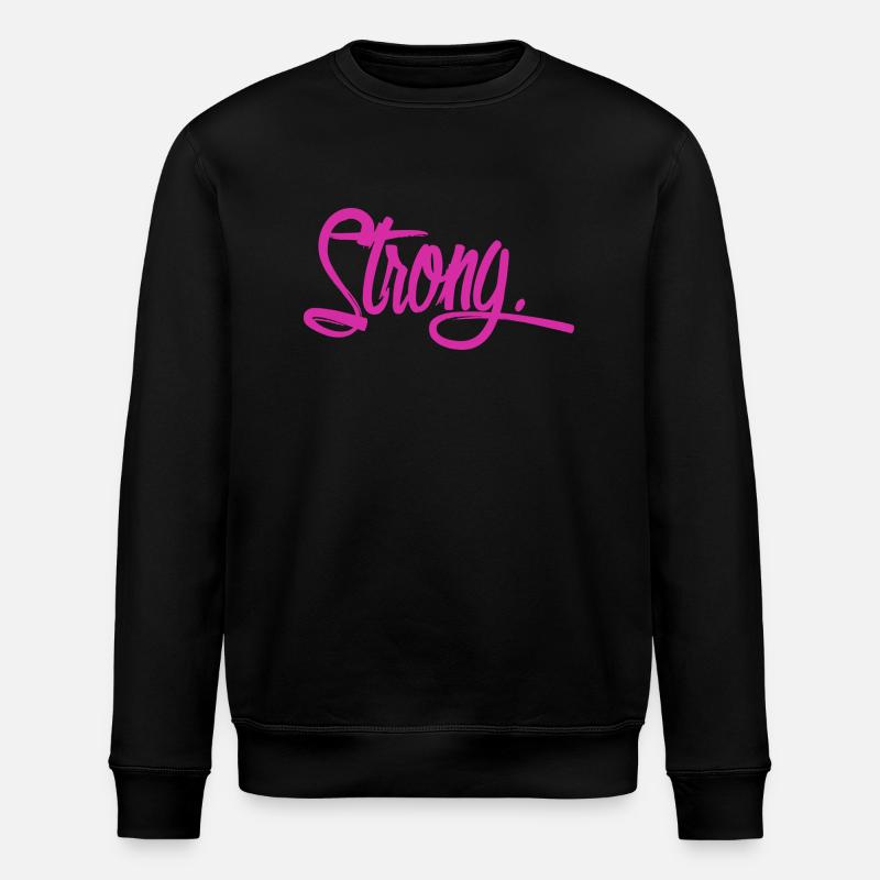 fort violet - Sweat bio ROLLER Stanley/Stella Unisexe - noir