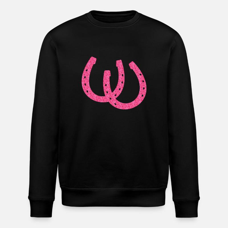 sparkling horseshoes - Stanley/Stella ROLLER Unisex Organic Sweatshirt - black