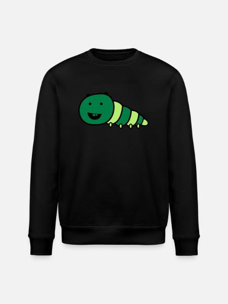 lustige_raupe - Stanley/Stella ROLLER Unisex Organic Sweatshirt - black