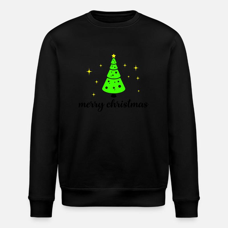 tannenbaum merry christmas - Stanley/Stella Unisex Bio-Sweatshirt ROLLER - Schwarz