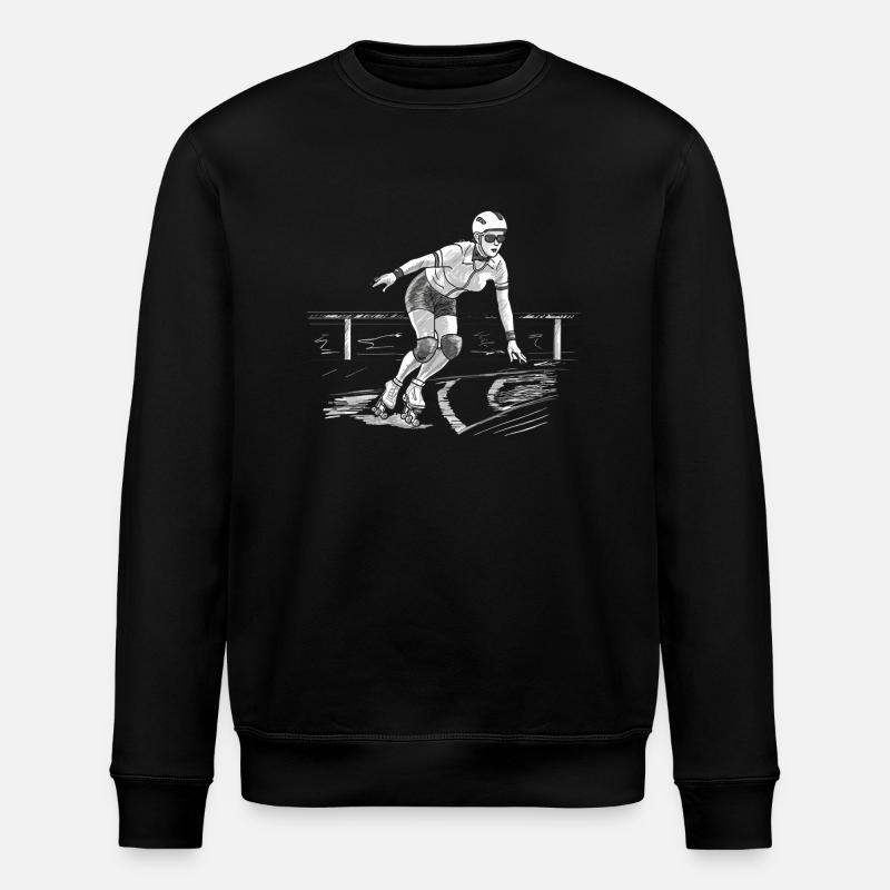 ROLLERSKATES - Stanley/Stella ROLLER Unisex Organic Sweatshirt - black