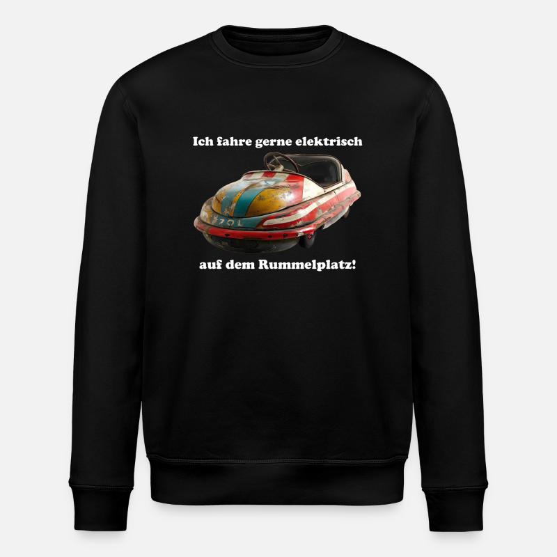 E-Autofahrer mit Schweißausbrüchen - Stanley/Stella Unisex Bio-Sweatshirt ROLLER - Schwarz