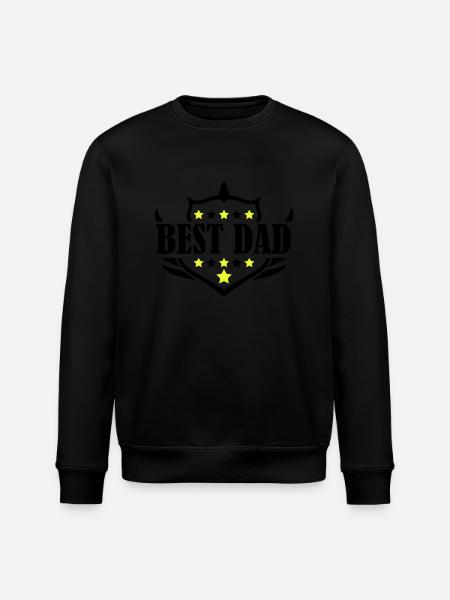 best dad - Stanley/Stella ROLLER Unisex Organic Sweatshirt - black