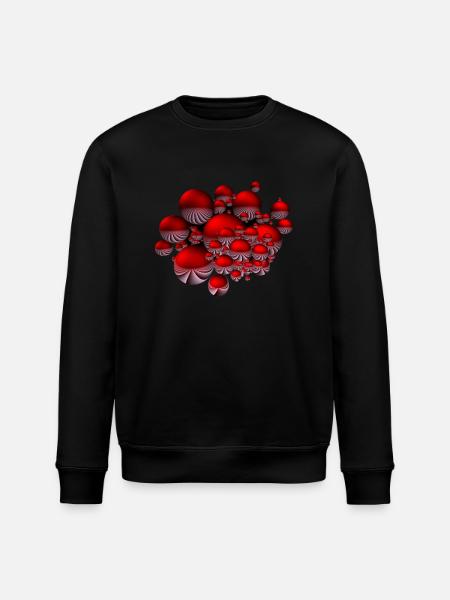 Shirt mit Kugel-Design - Stanley/Stella Unisex Bio-Sweatshirt ROLLER - Schwarz