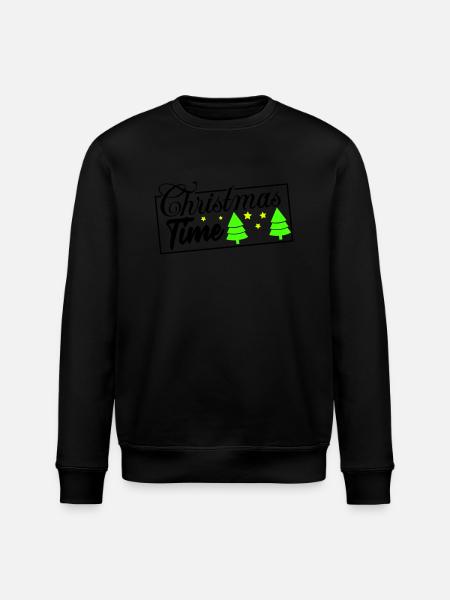 Période de Noël - Sweat bio ROLLER Stanley/Stella Unisexe - noir
