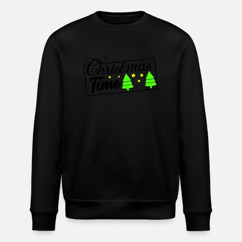 Christmas Time - Stanley/Stella ROLLER Unisex Organic Sweatshirt - black
