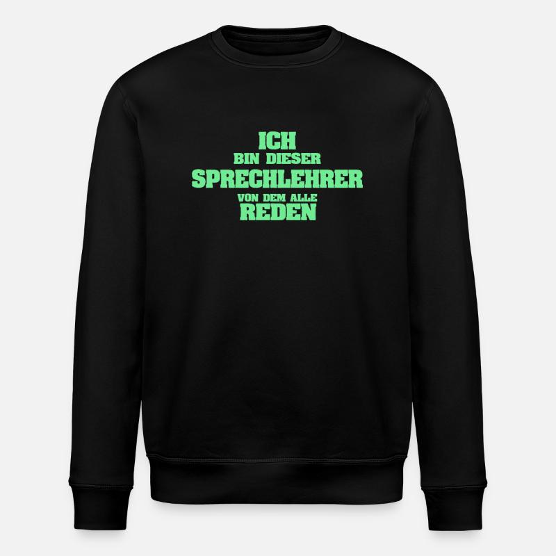Speech teacher as a profession - Stanley/Stella ROLLER Unisex Organic Sweatshirt - black