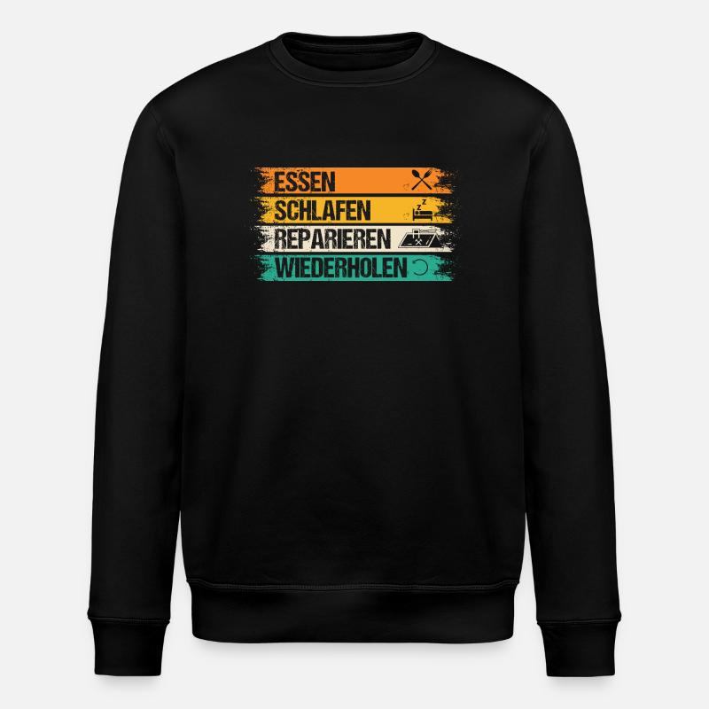 Master Roofer Roofer - Stanley/Stella ROLLER Unisex Organic Sweatshirt - black