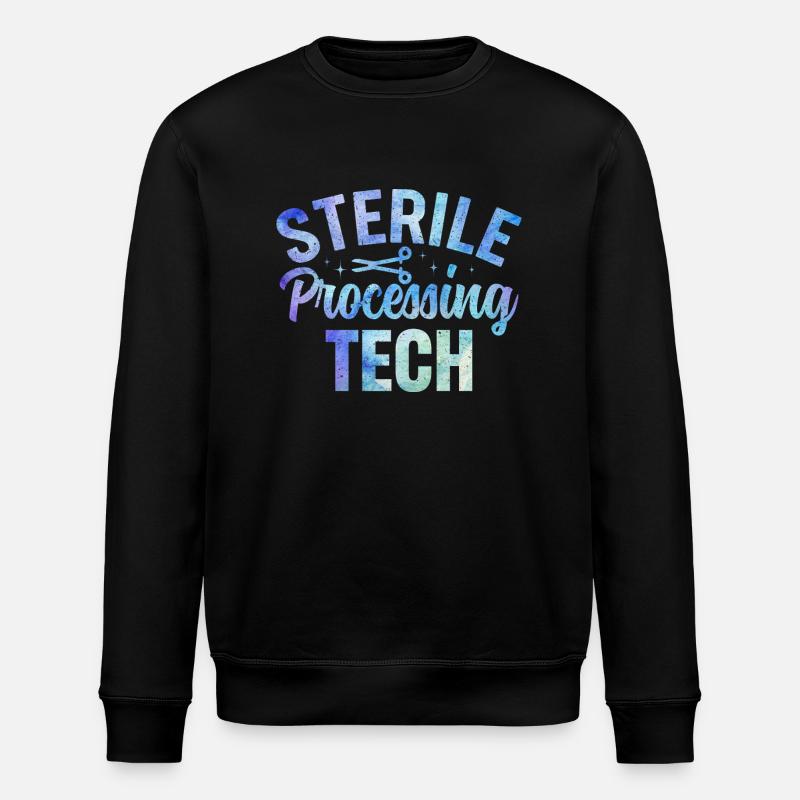 Sterile Processing Tech Medicine Design - Stanley/Stella ROLLER Unisex Organic Sweatshirt - black