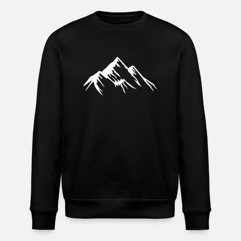 mountains - Stanley/Stella ROLLER Unisex Organic Sweatshirt - black