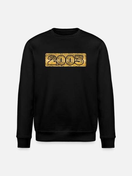 Year 2003 - Stanley/Stella ROLLER Unisex Organic Sweatshirt - black