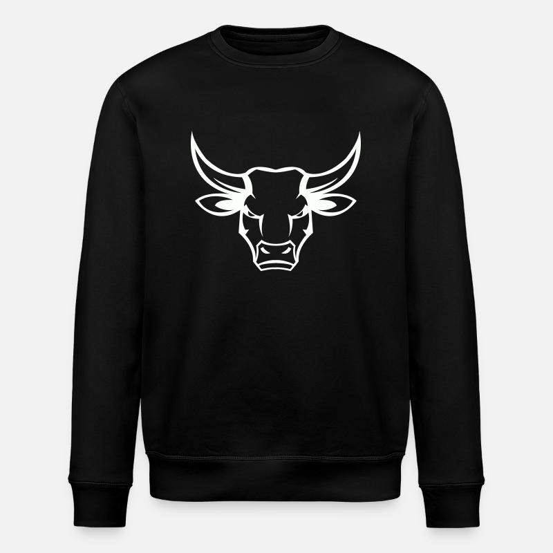 stier bull - Stanley/Stella Unisex Bio-Sweatshirt ROLLER - Schwarz
