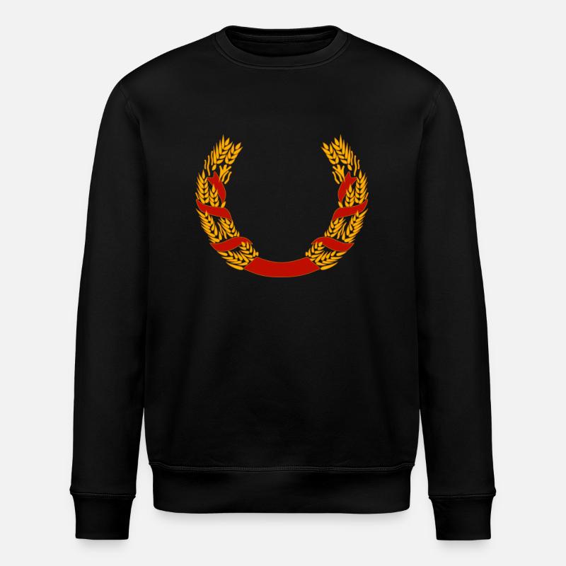 Weizen Kranz - Stanley/Stella Unisex Bio-Sweatshirt ROLLER - Schwarz