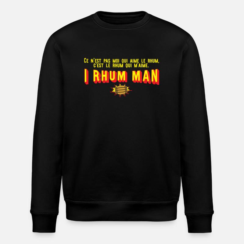 I rhum man cadeau - Sweat bio ROLLER Stanley/Stella Unisexe - noir