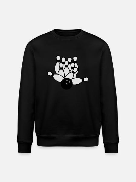 bowling - Stanley/Stella ROLLER Unisex Organic Sweatshirt - black