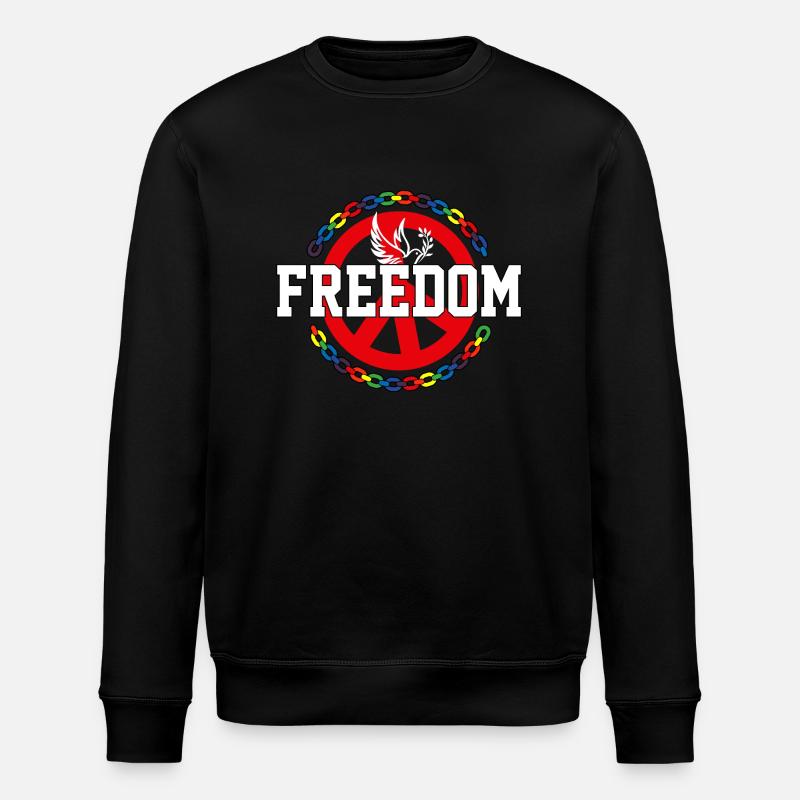 Freedom - Stanley/Stella Unisex Bio-Sweatshirt ROLLER - Schwarz