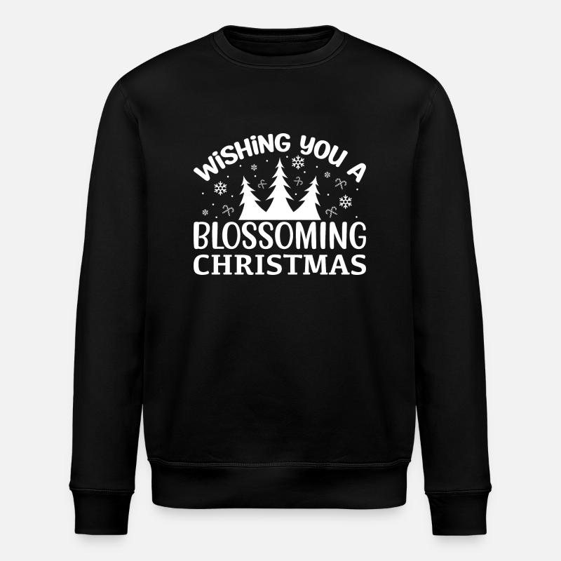 Noël en fleurs - Sweat bio ROLLER Stanley/Stella Unisexe - noir