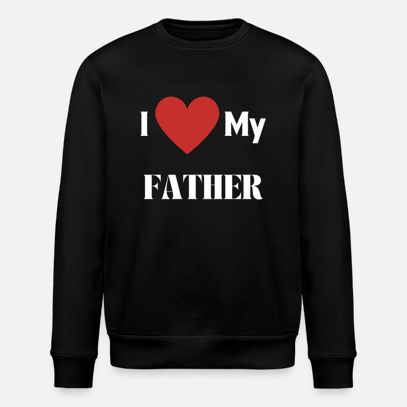 J’AIME MON PÈRE - Sweat bio ROLLER Stanley/Stella Unisexe - noir