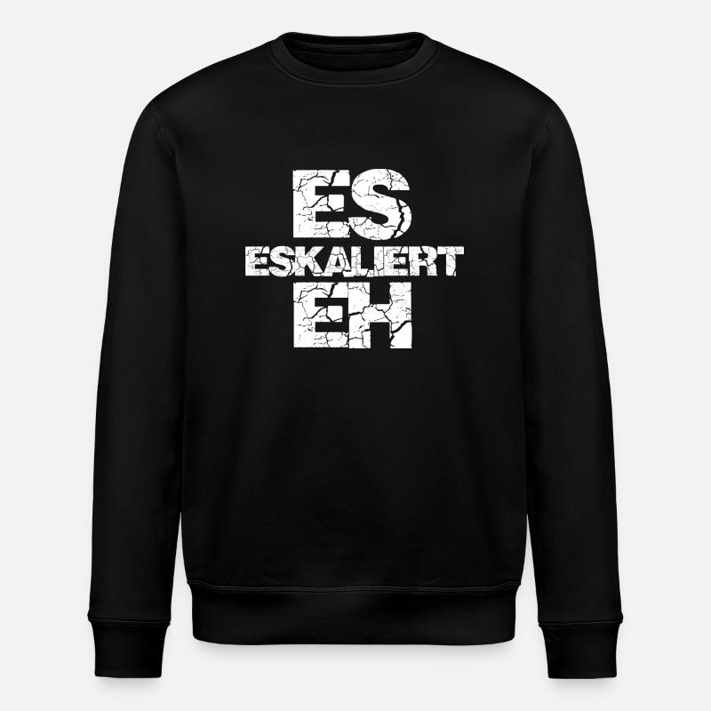 Es eskaliert eh - Stanley/Stella Unisex Bio-Sweatshirt ROLLER - Schwarz