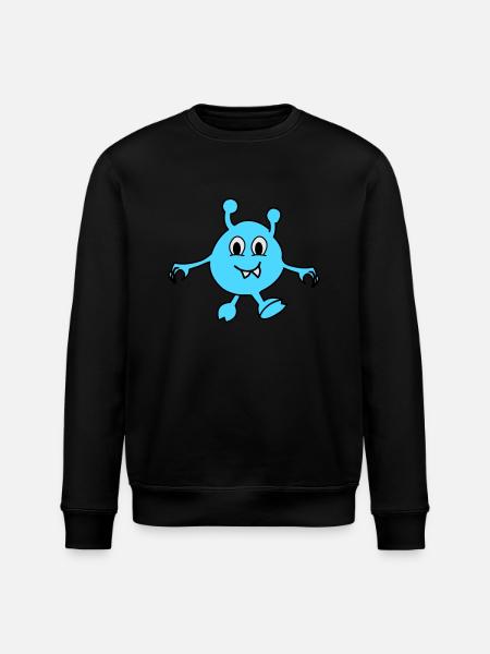 monster alien - Stanley/Stella Unisex Bio-Sweatshirt ROLLER - Schwarz