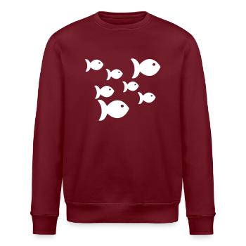 Pisces - Stanley/Stella ROLLER Unisex Organic Sweatshirt - burgundy - Front - Nik (191cm)