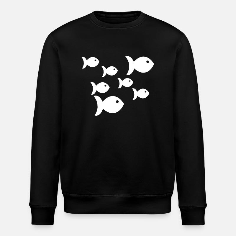 Poissons - Sweat bio ROLLER Stanley/Stella Unisexe - noir