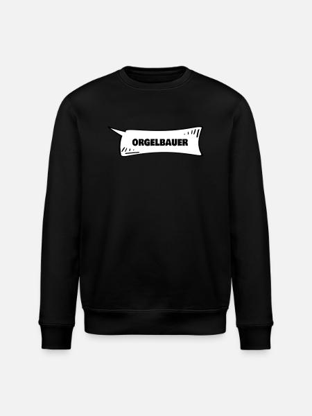 Orgelbauer als Sprechblase - Stanley/Stella Unisex Bio-Sweatshirt ROLLER - Schwarz