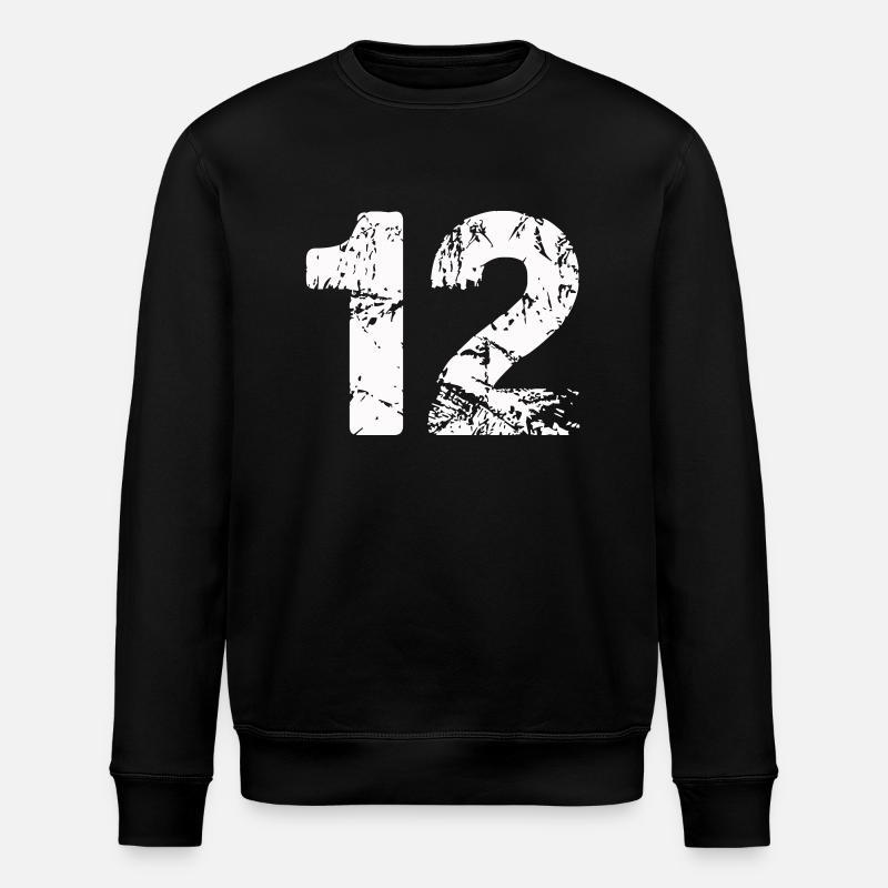 12 - Stanley/Stella ROLLER Unisex Organic Sweatshirt - black