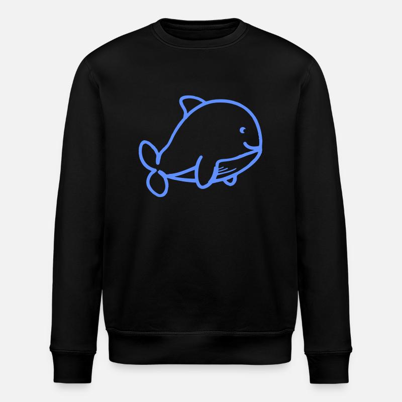 Bébé baleine - Sweat bio ROLLER Stanley/Stella Unisexe - noir