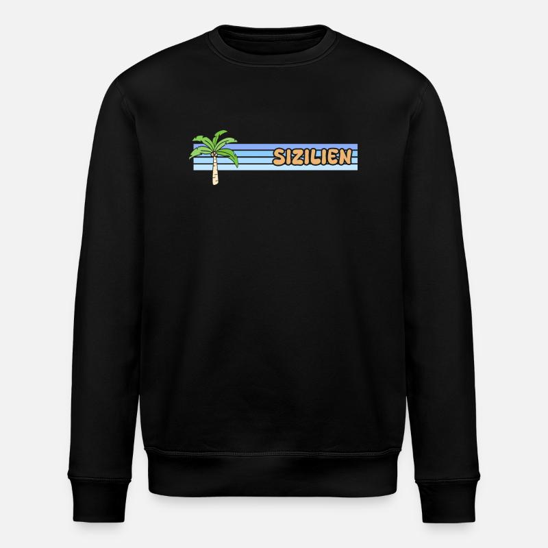 Gift for Sicily - Stanley/Stella ROLLER Unisex Organic Sweatshirt - black