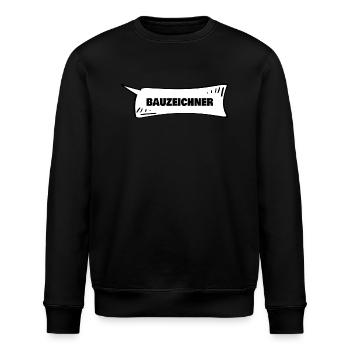 Speech Bubble Draughtsman - Stanley/Stella ROLLER Unisex Organic Sweatshirt - black - Front - Nik (191cm)