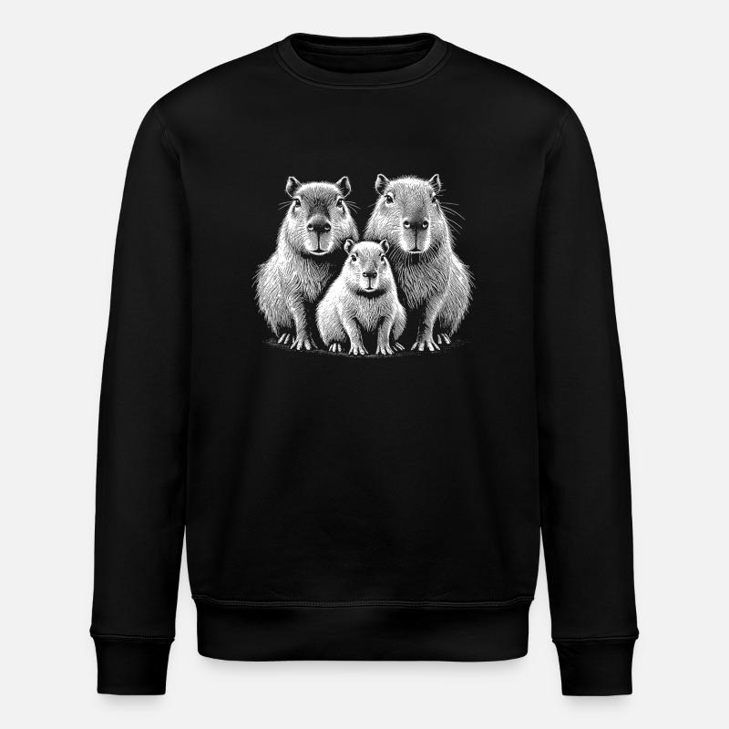 Capybara - Sweat bio ROLLER Stanley/Stella Unisexe - noir