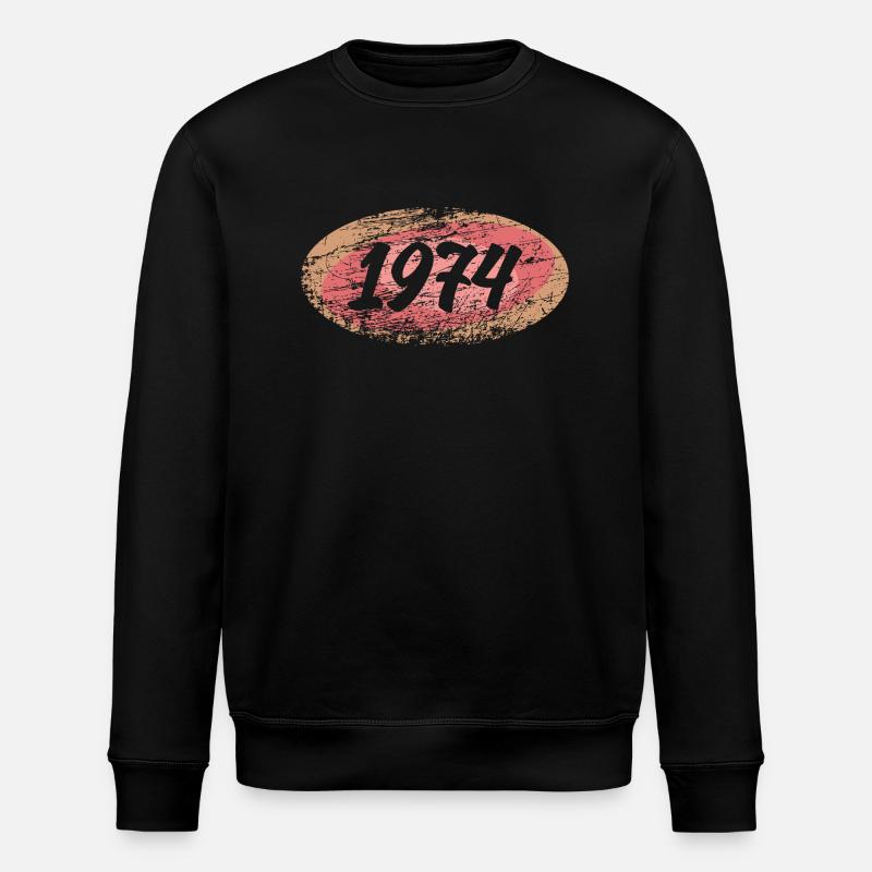 Été 1974 - Sweat bio ROLLER Stanley/Stella Unisexe - noir