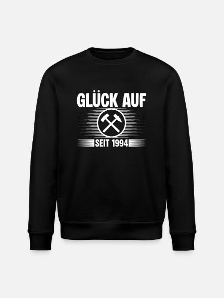 Glueck auf seit 1994 - Stanley/Stella Unisex Bio-Sweatshirt ROLLER - Schwarz