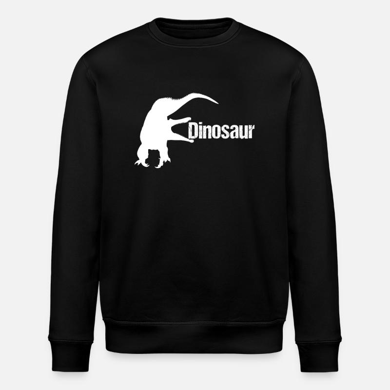 Dinosaur Lizard - Dino - Stanley/Stella ROLLER Unisex Organic Sweatshirt - black