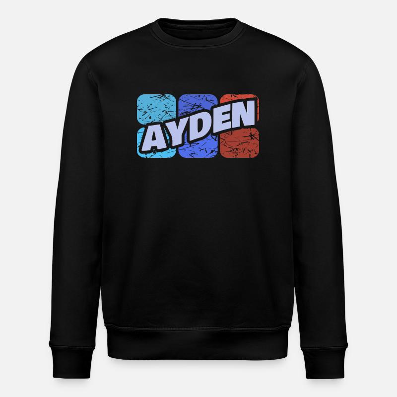 Gift for Ayden - Stanley/Stella ROLLER Unisex Organic Sweatshirt - black