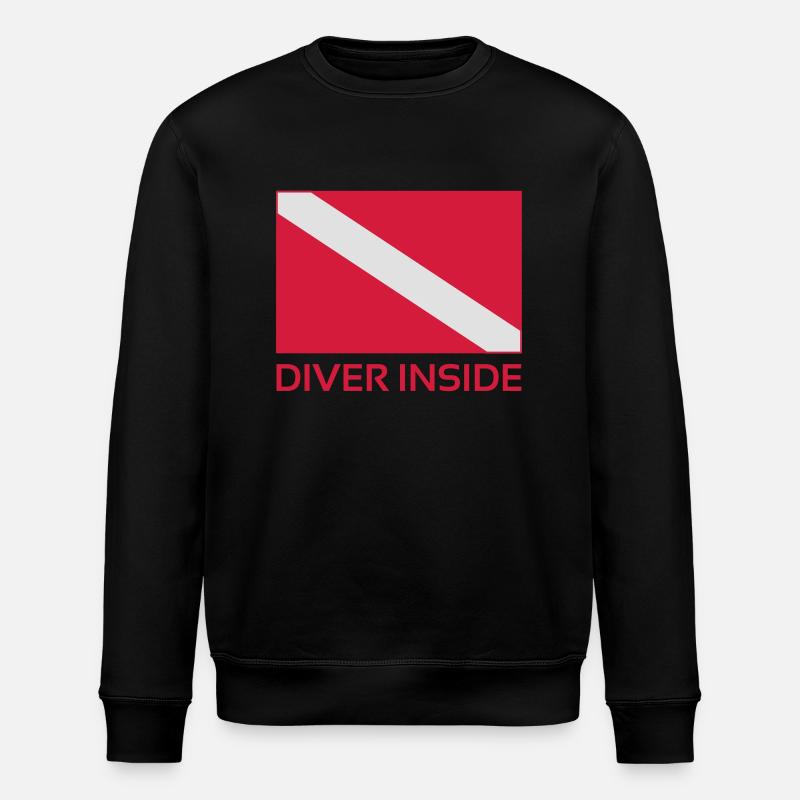 Diver Inside - Sweat bio ROLLER Stanley/Stella Unisexe - noir