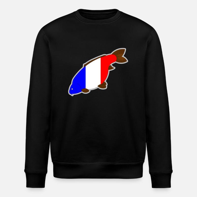 france carp - Stanley/Stella ROLLER Unisex Organic Sweatshirt - black