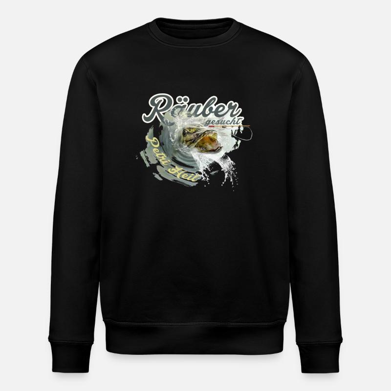 wanted Räuber gesucht - Stanley/Stella Unisex Bio-Sweatshirt ROLLER - Schwarz