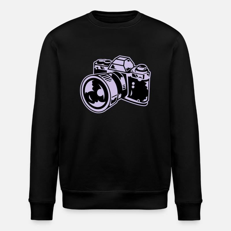 camera - Stanley/Stella ROLLER Unisex Organic Sweatshirt - black