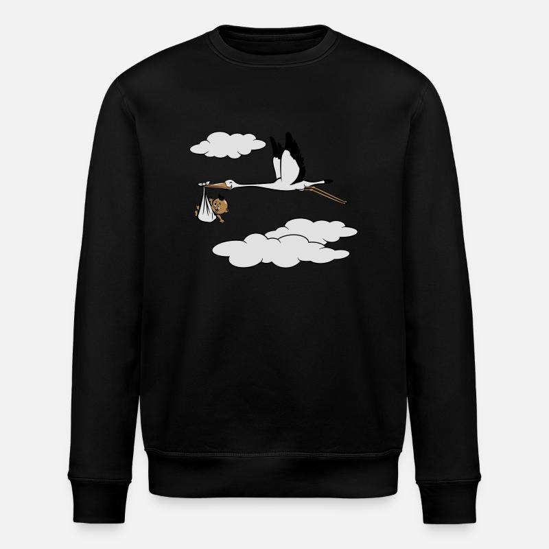 cigognes bébé - Sweat bio ROLLER Stanley/Stella Unisexe - noir