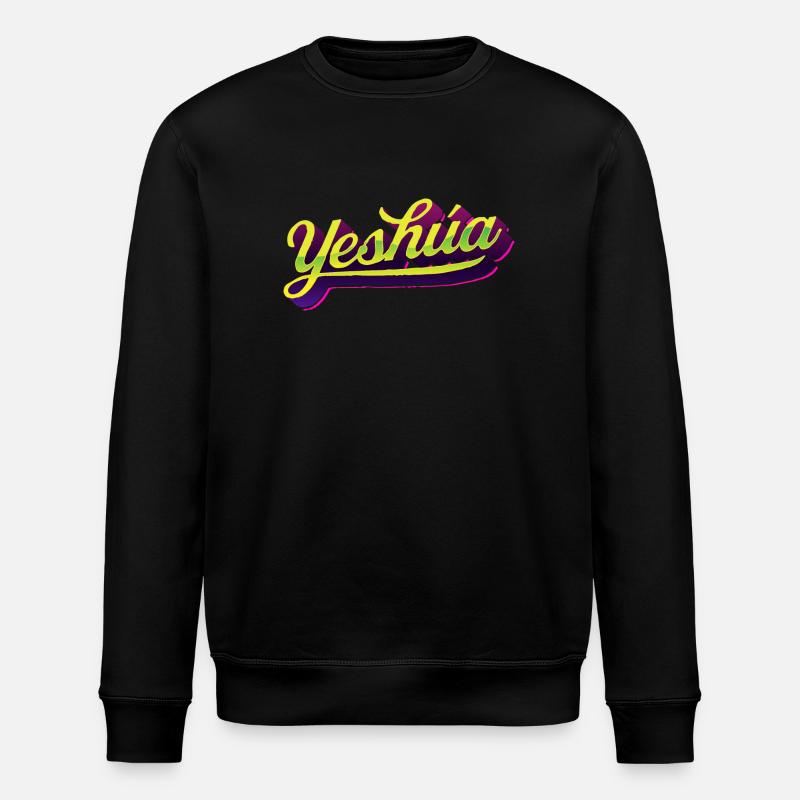 Yeshúa - Style de lettrage urbain - Sweat bio ROLLER Stanley/Stella Unisexe - noir