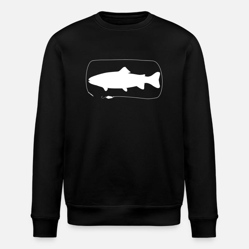 Truite à la cuillère - Sweat bio ROLLER Stanley/Stella Unisexe - noir
