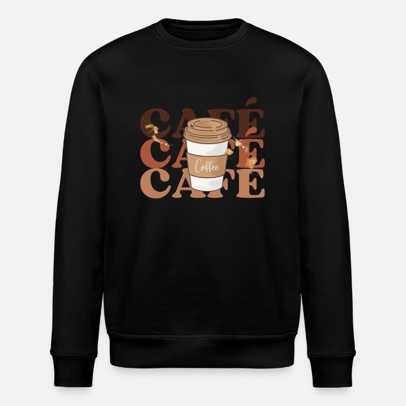 Kaffee Kaffee Kaffee - Stanley/Stella Unisex Bio-Sweatshirt ROLLER - Schwarz