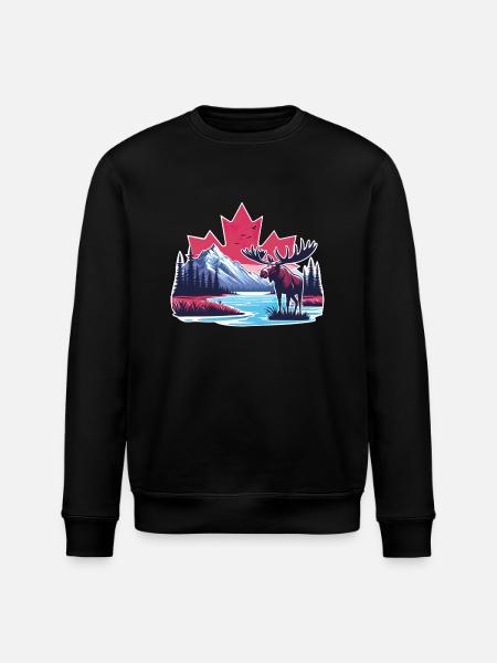 Canada 22 - Stanley/Stella ROLLER Unisex Organic Sweatshirt - black