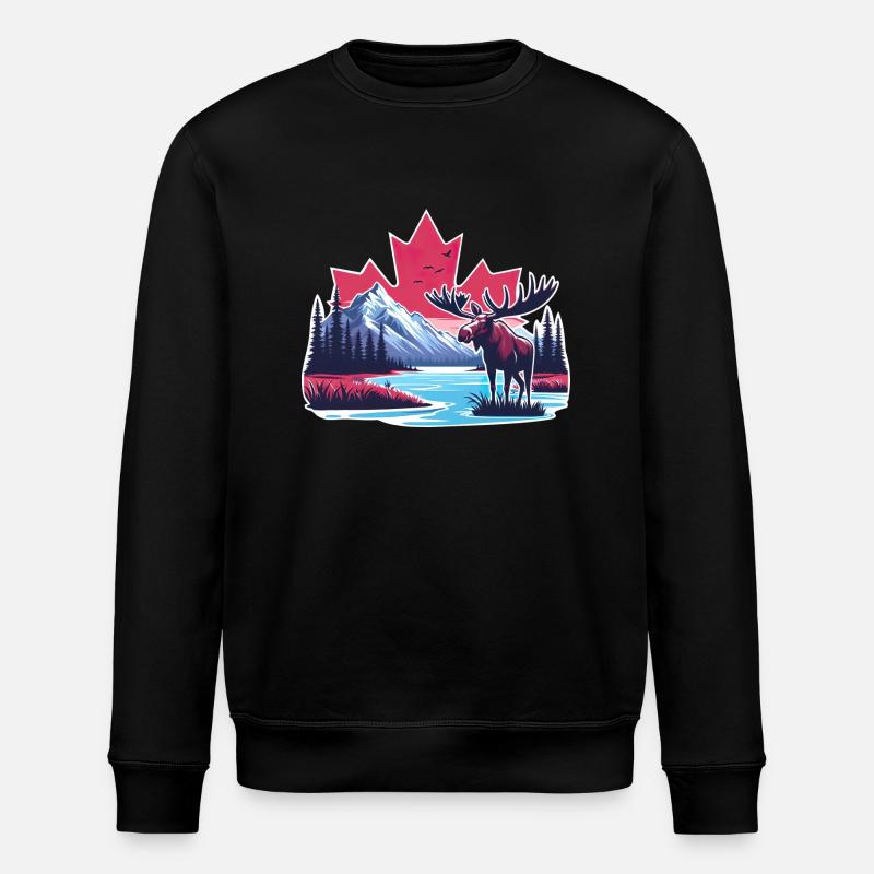 Kanada 22 - Stanley/Stella Unisex Bio-Sweatshirt ROLLER - Schwarz