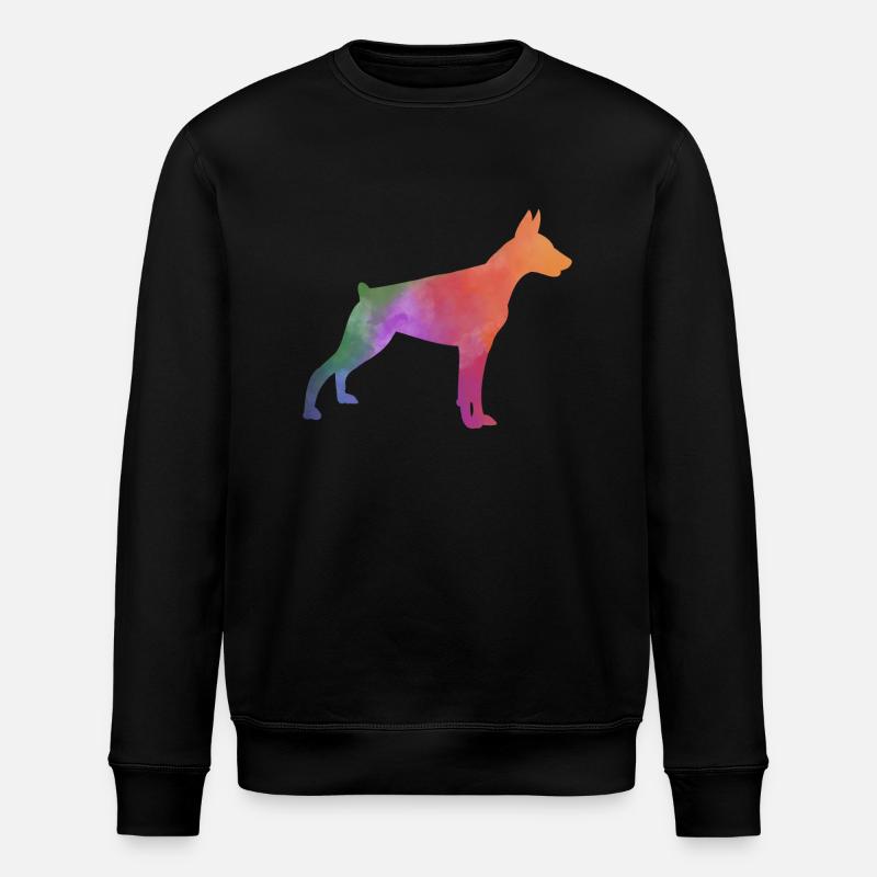 DOBERMAN bunt - Stanley/Stella Unisex Bio-Sweatshirt ROLLER - Schwarz