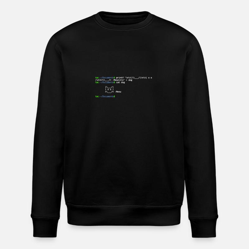 linux shell cat - Sweat bio ROLLER Stanley/Stella Unisexe - noir