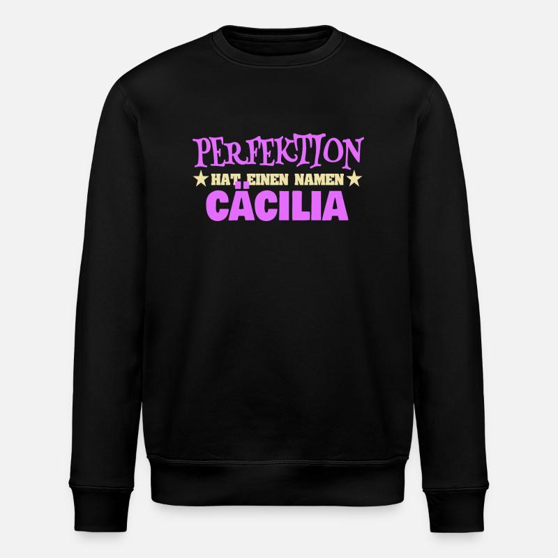 Frauenname Cäcilia - Stanley/Stella Unisex Bio-Sweatshirt ROLLER - Schwarz