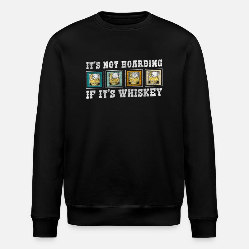 Rum Connoisseur Man Scotch - Stanley/Stella ROLLER Unisex Organic Sweatshirt - black